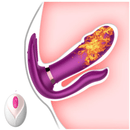 Vibrador de Clitóris, Ponto G e Ânus com Aquecimento Inteligente  - Kitten 3