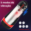 Masturbador Masculino com Aquecimento - 5 Vibrações