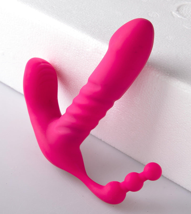 Lover 3 em 1 - Vibrador para Clitóris, Ponto G e Ânus com Controle Remoto a Distância - Promo