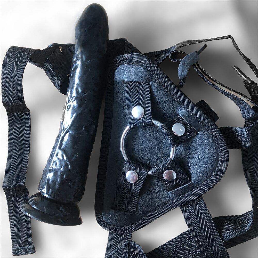 Strap On Cinta com Dildo Consolo Grosso em Silicone