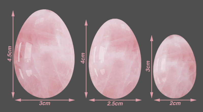 Yoni Egg de Quartzo Rosa - Fortalecedor dos Músculos Vaginais